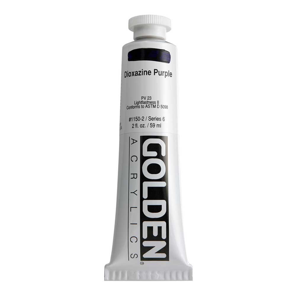 Golden Heavy Body Acrylic Tube 2oz Dioxazine Purple